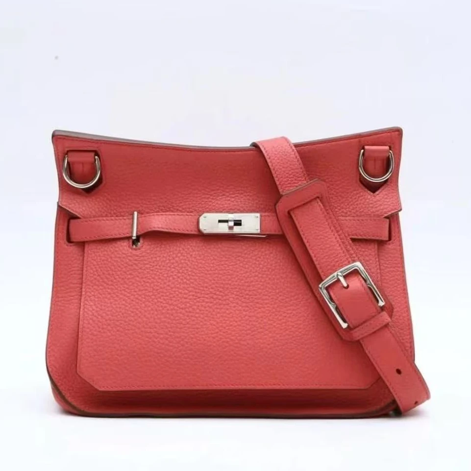 99新 Hermes/爱马仕 红色吉普赛28包/框R刻