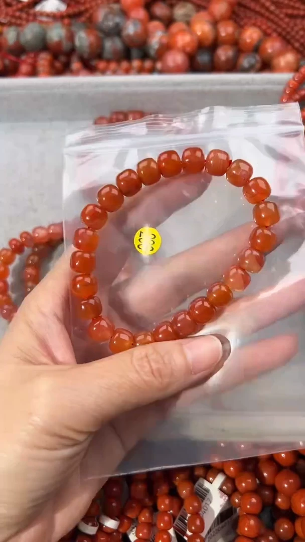 南红玛瑙手串未镶嵌9