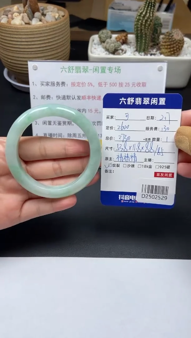 【闪购商品】翡翠手镯未镶嵌D2502529