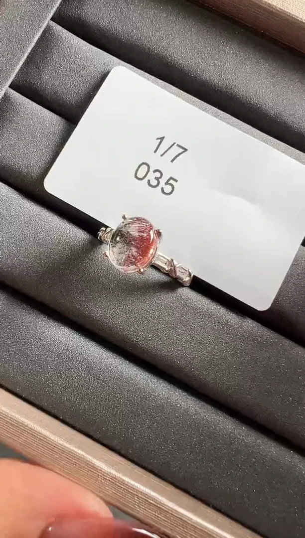 【闪购商品】水晶戒指银S925镶嵌发一（035）