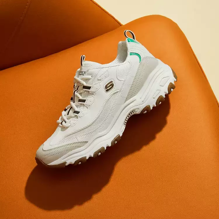 SKECHERS/斯凯奇斯凯奇男士熊猫白色运动鞋老爹鞋夏季新款 894129