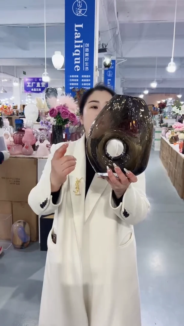 【闪购商品】玻璃花伴你花瓶-微瑕-8E29U