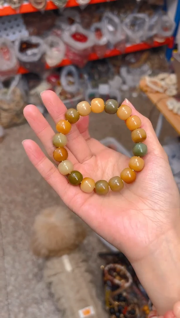 吊坠菩提根/象牙果浓郁多宝桶珠单圈