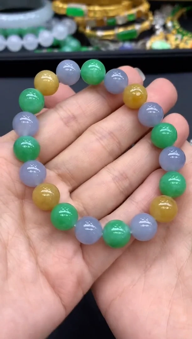 未镶嵌手串翡翠681-中国好珍宝