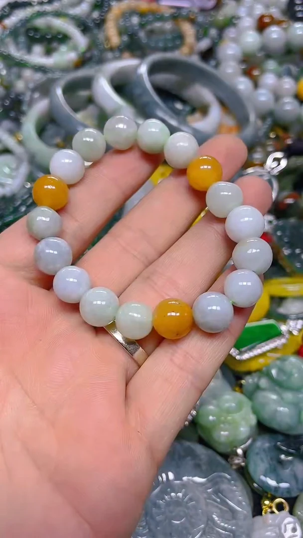 颈饰未镶嵌翡翠10mm/ P /翡翠A货，一件也是批发价