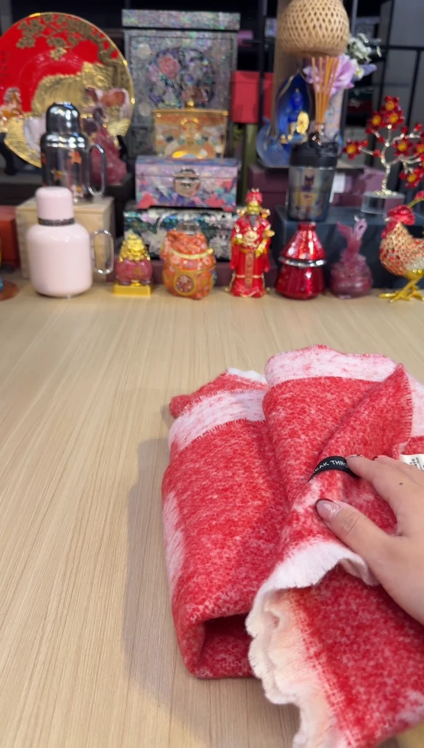 27红色爱心围巾