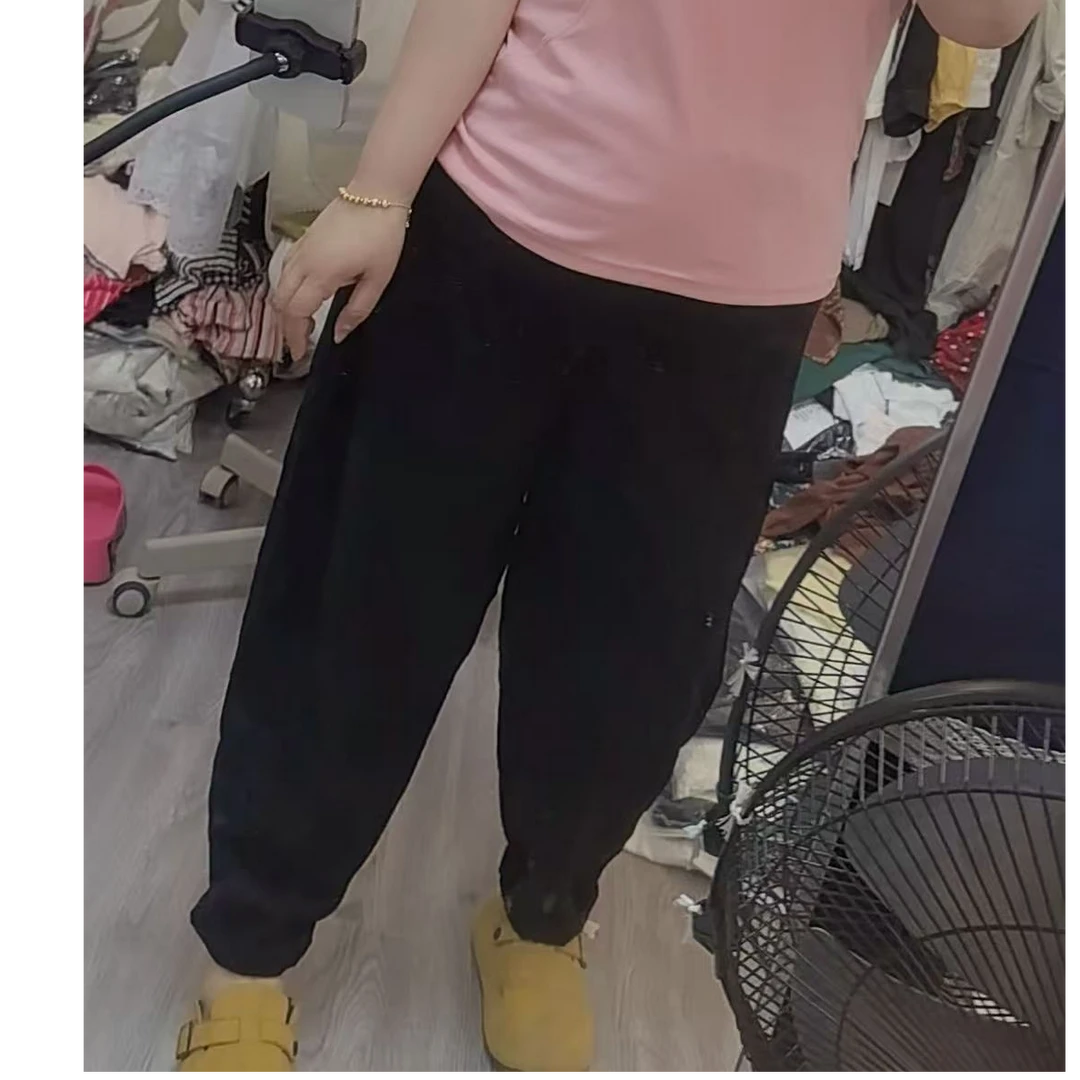 Phm夏季新款麻料哈伦裤WSD