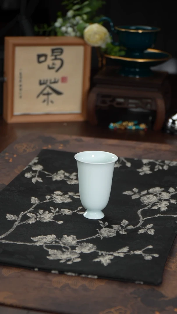 景德镇高温颜色釉闻香杯