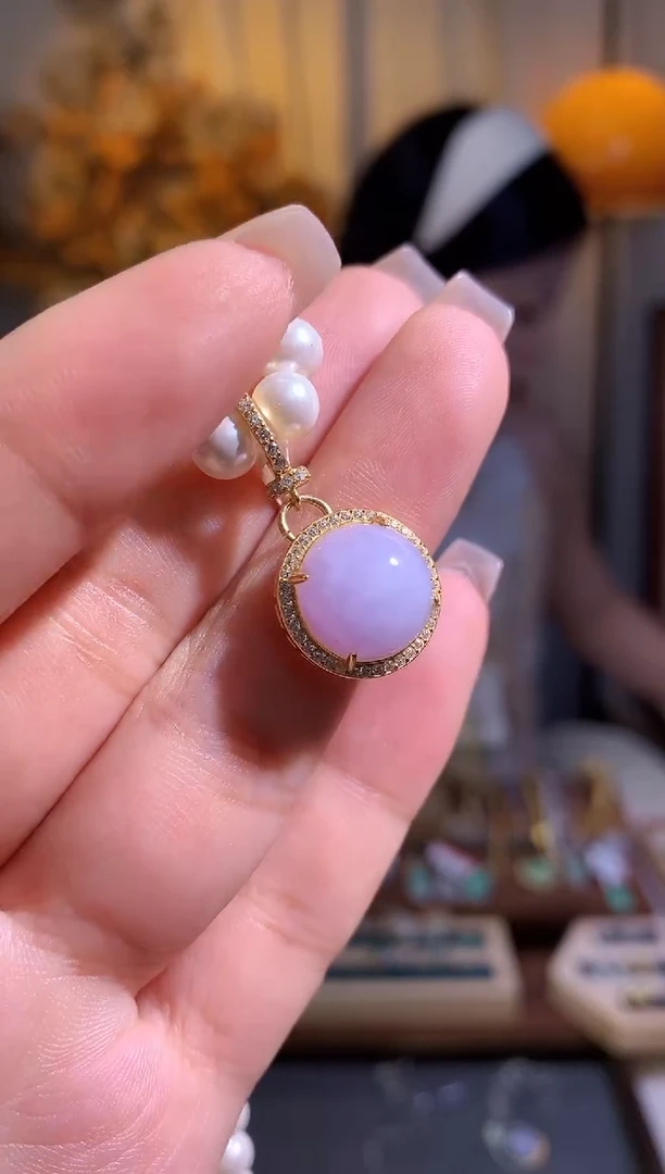 翡翠银S925镶嵌吊坠(不含链)吊坠