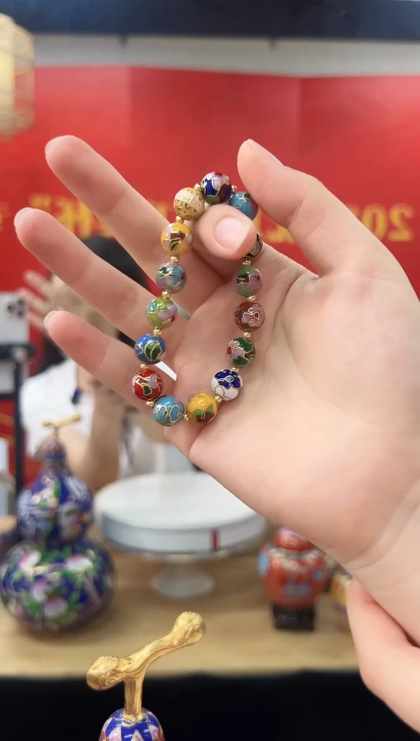 雍某宫同款景泰蓝手串10号YMGSC002