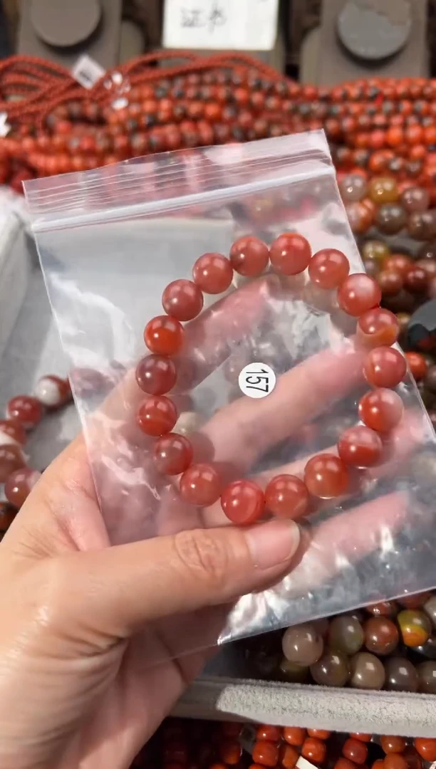 南红玛瑙手串未镶嵌11+