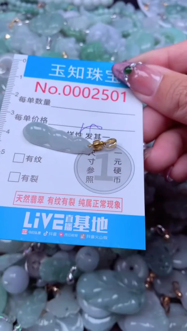吊坠(不含链)未镶嵌翡翠2501