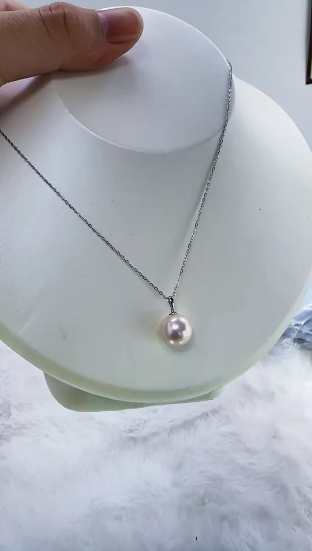 18K金镶嵌淡水珍珠DA珍珠11-12 b488