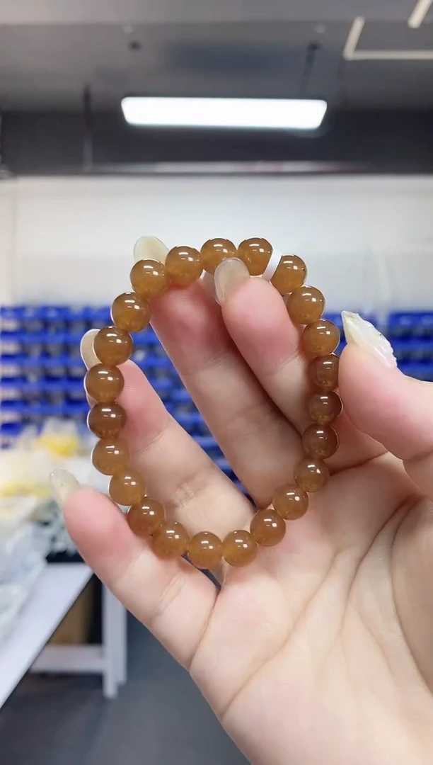 【闪购商品】和田玉（糖玉）手串未镶嵌多样性发其一颜色微差