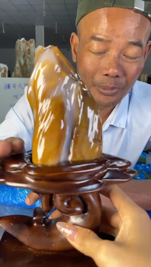 未镶嵌摆件硅化玉23