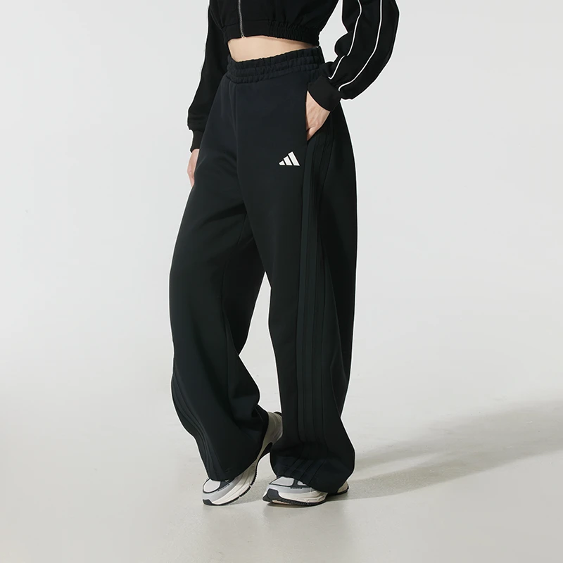 adidas阿迪达斯针织长裤女裤2025新款宽松运动裤户外休闲裤KF2682