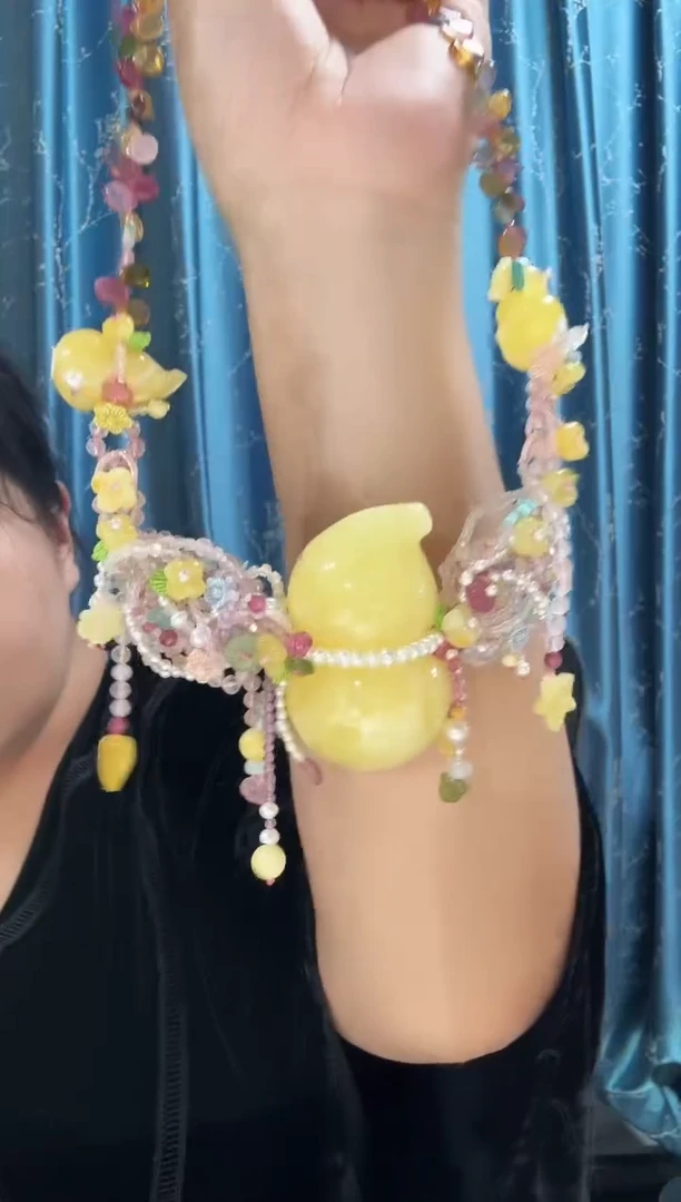 蜜蜡项链未镶嵌蜜蜡葫芦项链