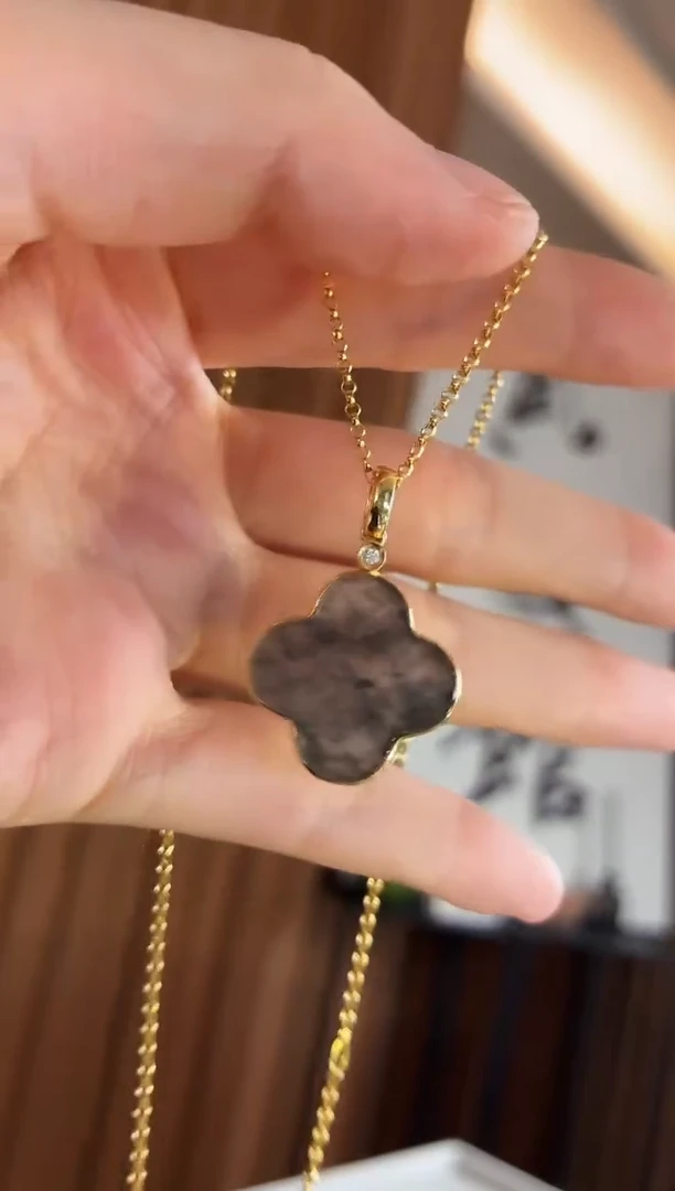 吊坠(不含链)18K金镶嵌翡翠吊坠