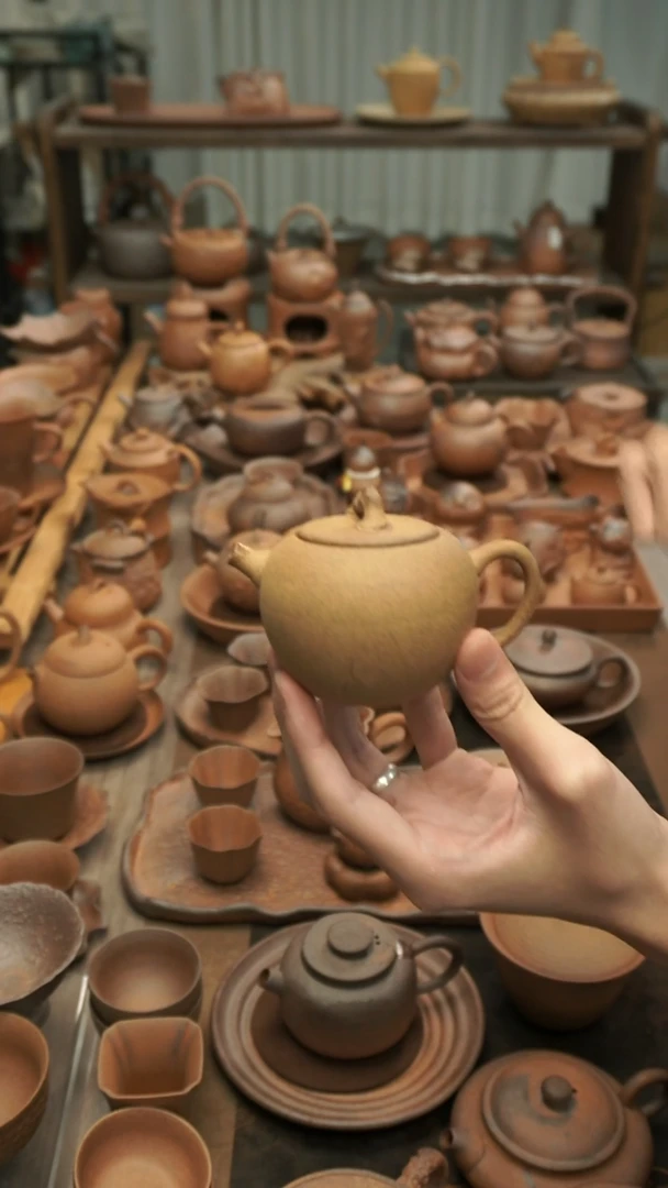 原矿老岩泥  山石小苹果壶120ml