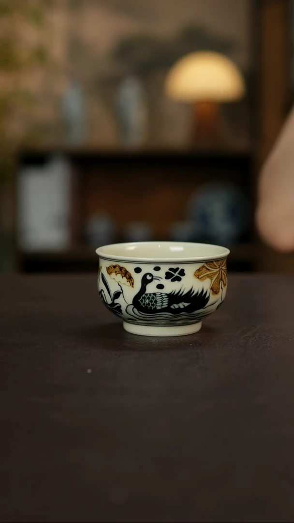 杯景德镇陶瓷杯碗柴烧多人