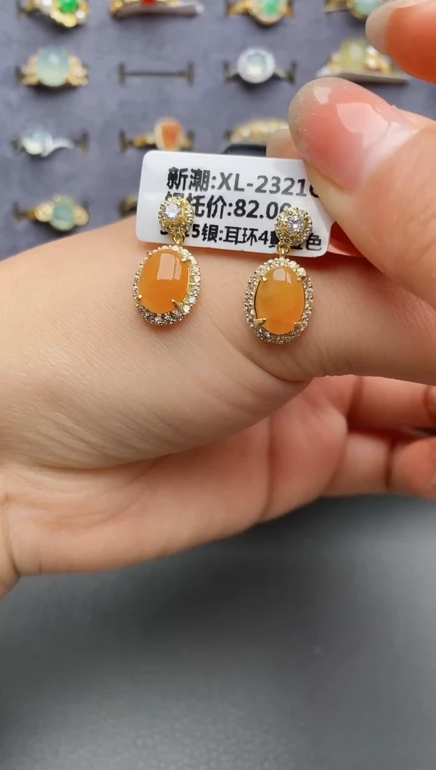 银S925镶嵌戒指翡翠慢**儿瑞丽市颜玉珠宝