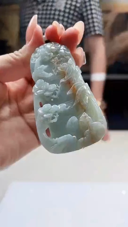 翡翠未镶嵌吊坠(不含链)多样性发其一 64