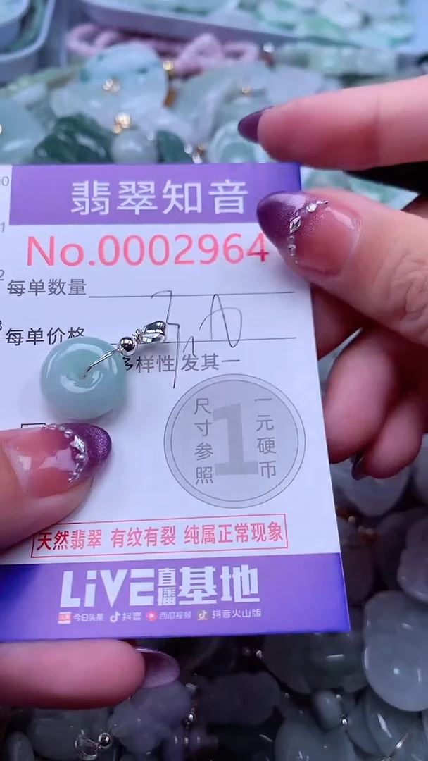 翡翠未镶嵌吊坠(不含链)2964