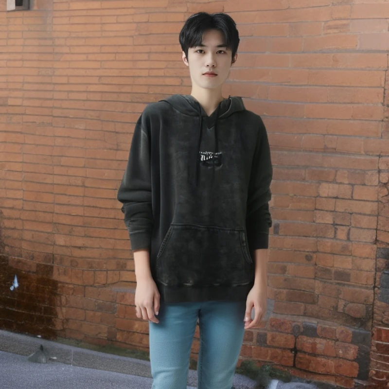 【套头卫衣帽衫】重工水洗暴力做旧柔软舒适暗黑废土潮流时尚男女通