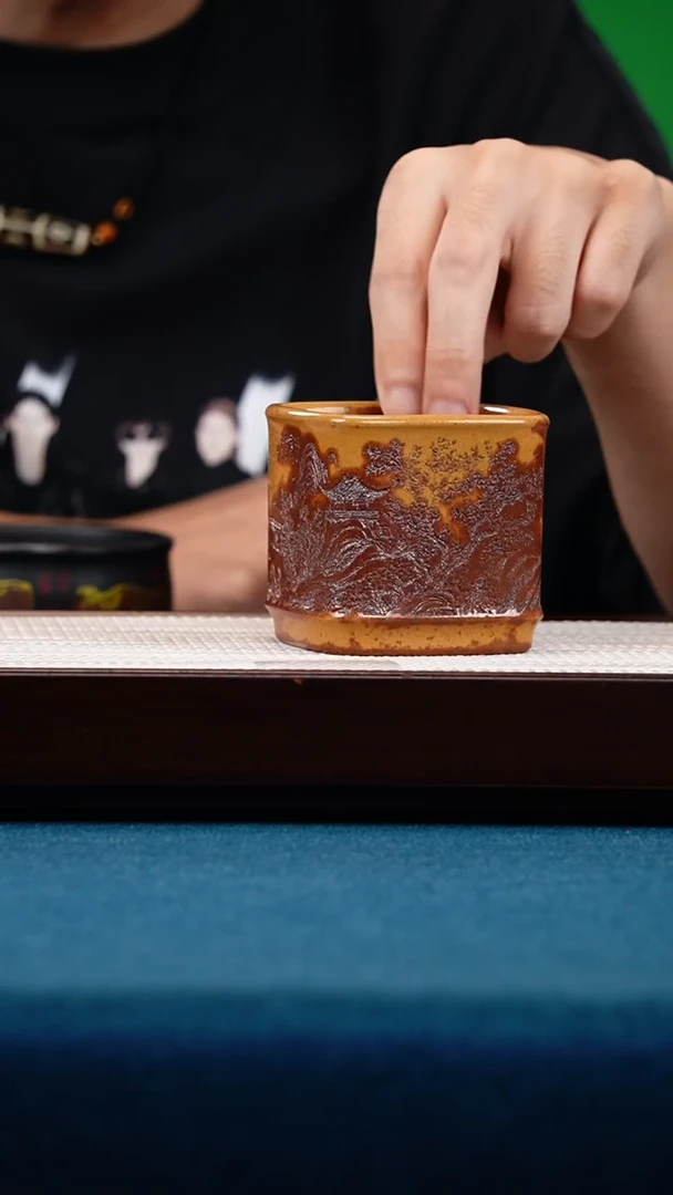 茶壶紫砂龙骨金砂四方主人杯