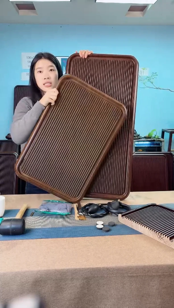 万**春60*40*4大海黄褐色款式茶盘