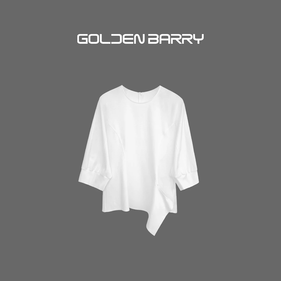 GOLDENBARRY【6.18】202435收腰羊腿袖T恤