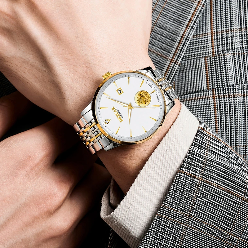 男士日历款全自动机械机芯男腕表（周总）