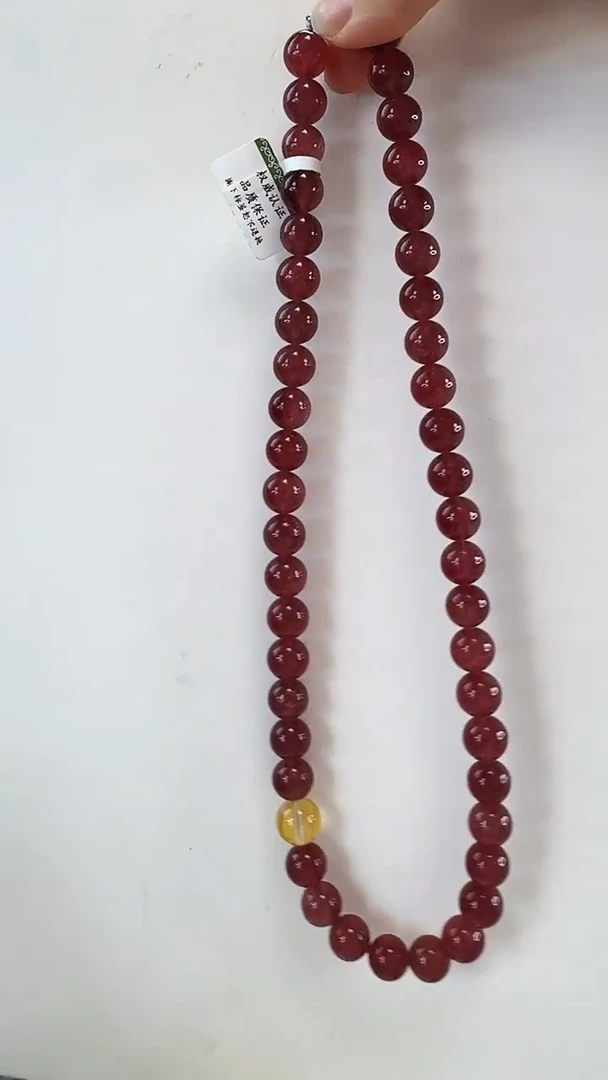 颈饰未镶嵌水晶草莓晶项链5035约10M