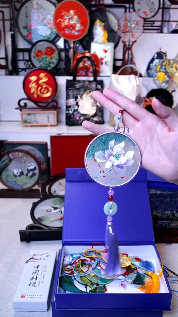 织绣织绣精品苏绣双面