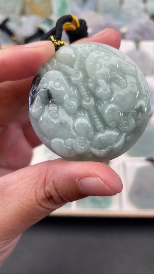 颈饰未镶嵌翡翠天然缅甸翡翠A货27