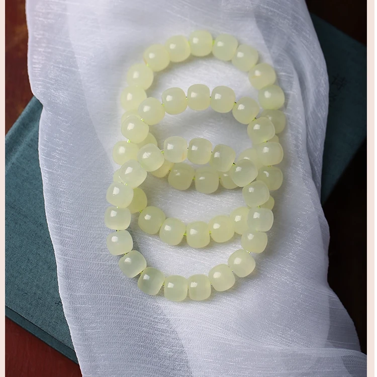 【晴色老型珠手串】通透显白男女款百搭无纹裂品质款小众不撞款气质