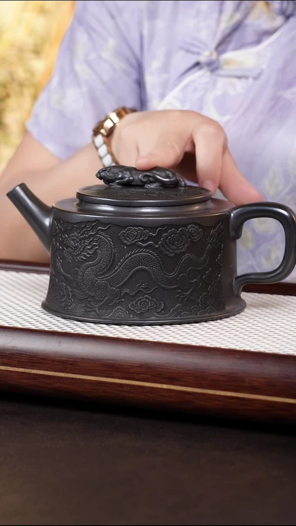 茶壶紫砂石黄卧虎藏龙