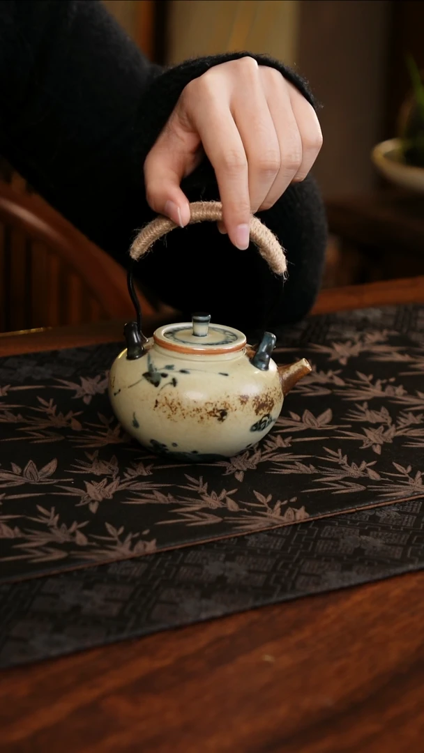 【闪购商品】杯子茗片集云鹤提梁壶