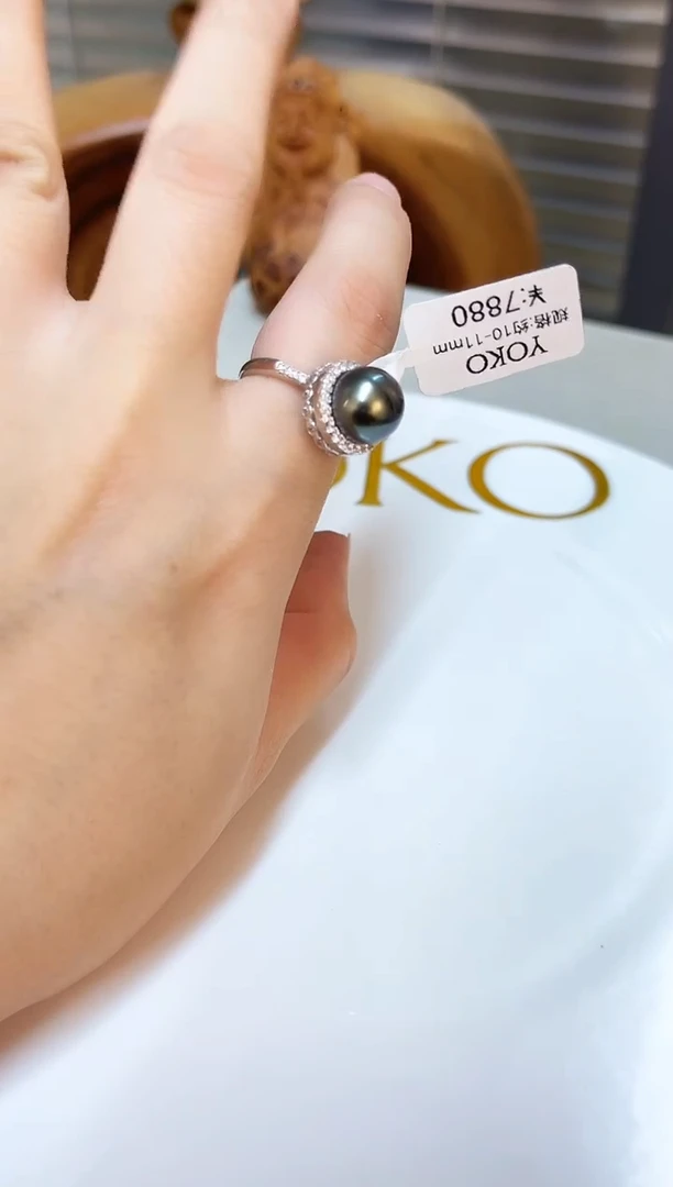 银S925镶嵌颈饰海水珍珠10mm