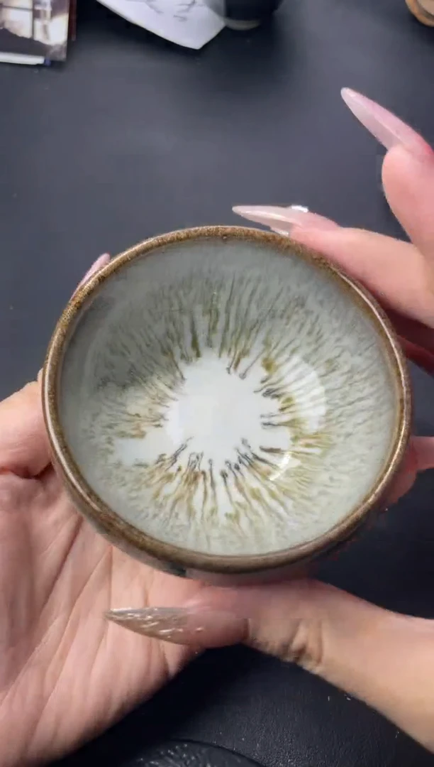 茶盏391（叶紫建盏叶紫