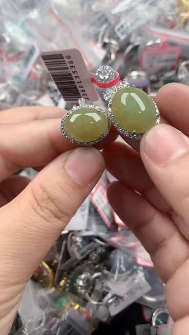 银S925镶嵌戒指翡翠777    3
