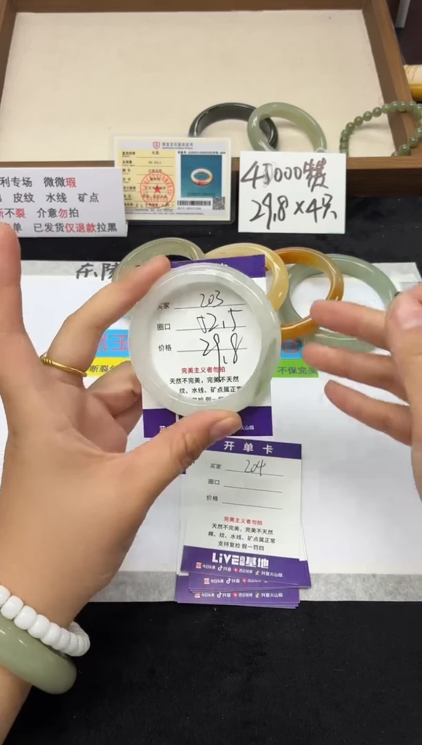 未镶嵌手镯石英质玉203