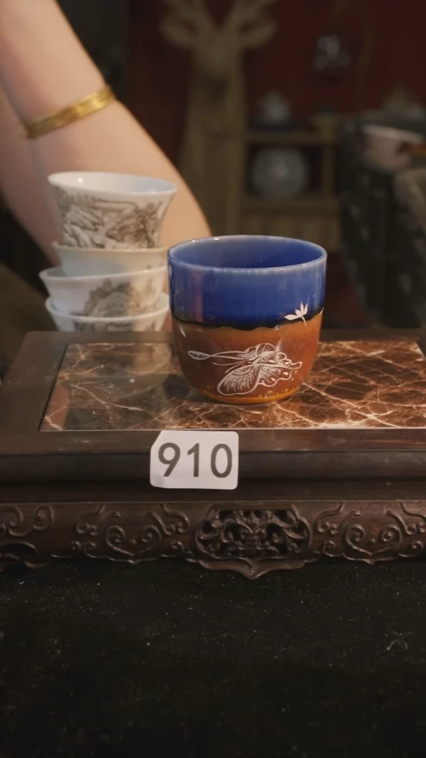 杯子等烟雨陶瓷手作主人杯910