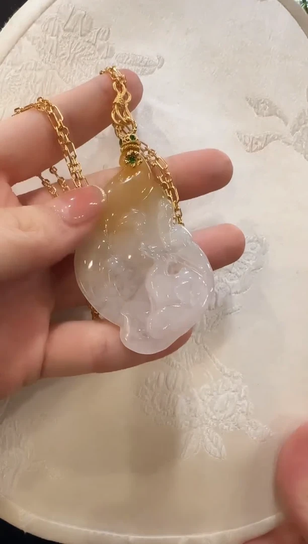 颈饰未镶嵌翡翠国风