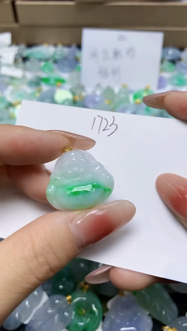 翡翠未镶嵌颈饰 天然缅甸翡翠A货