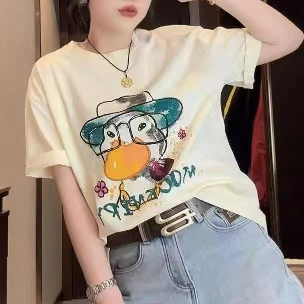 XIE4 卡通印花百搭短袖61822