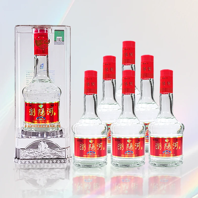 浏阳河酒星二代精酿10清香型整箱高档水晶盒婚宴酒52度500毫升6瓶