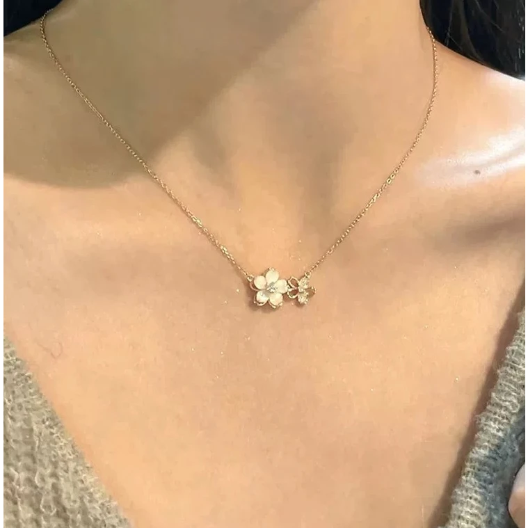 非金属仿珍珠项链 【随机发】女款经典百搭链锁骨链时尚百搭链子