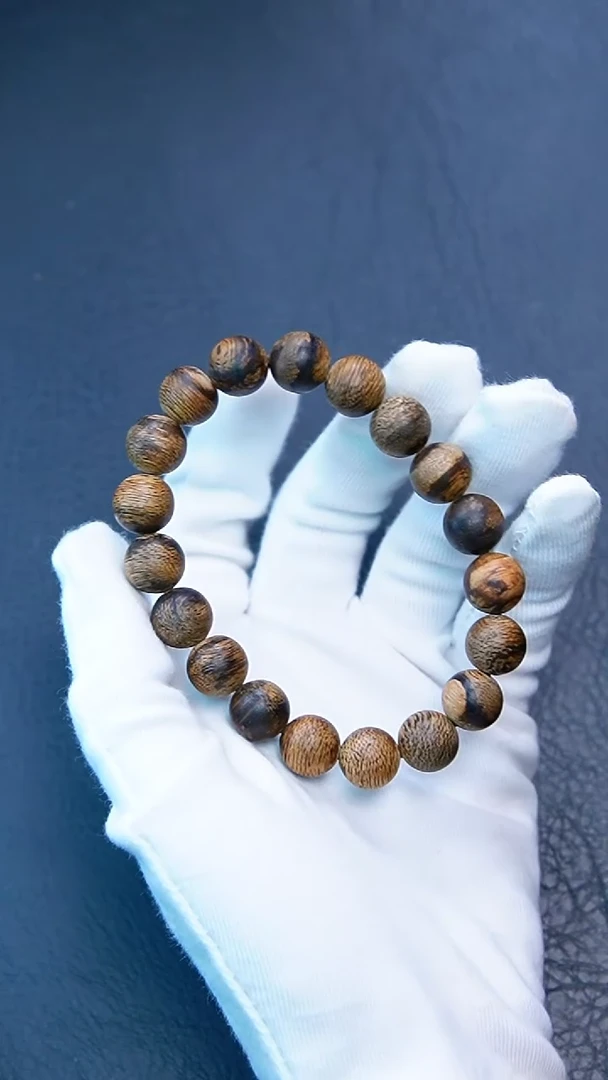 【闪购商品】沉香手串1.1文莱蛇皮纹单圈11克+