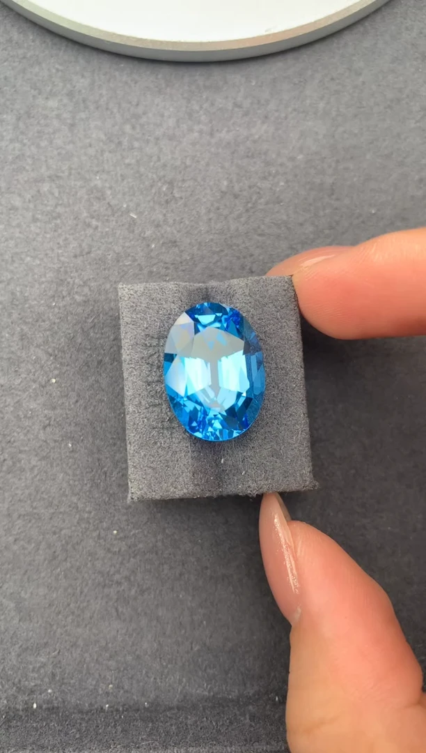 托帕石裸石16.5ct托帕石  定制  FH